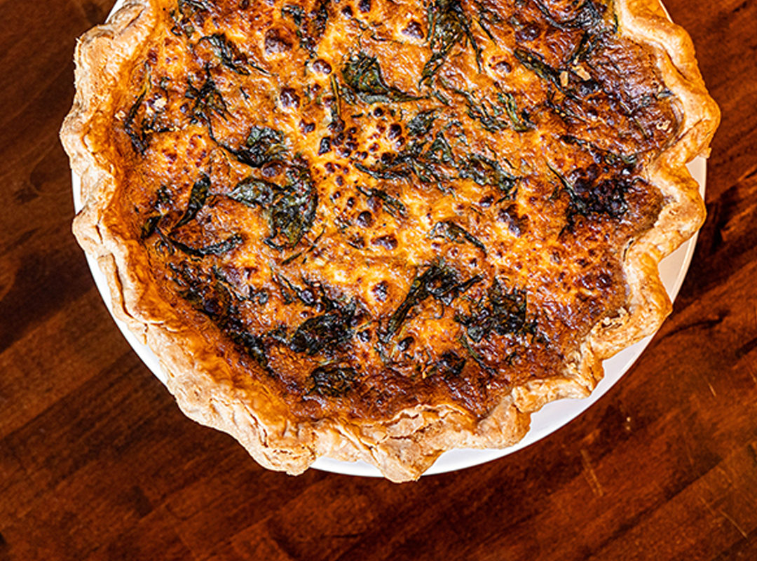 Broccoli Cheddar Quiche